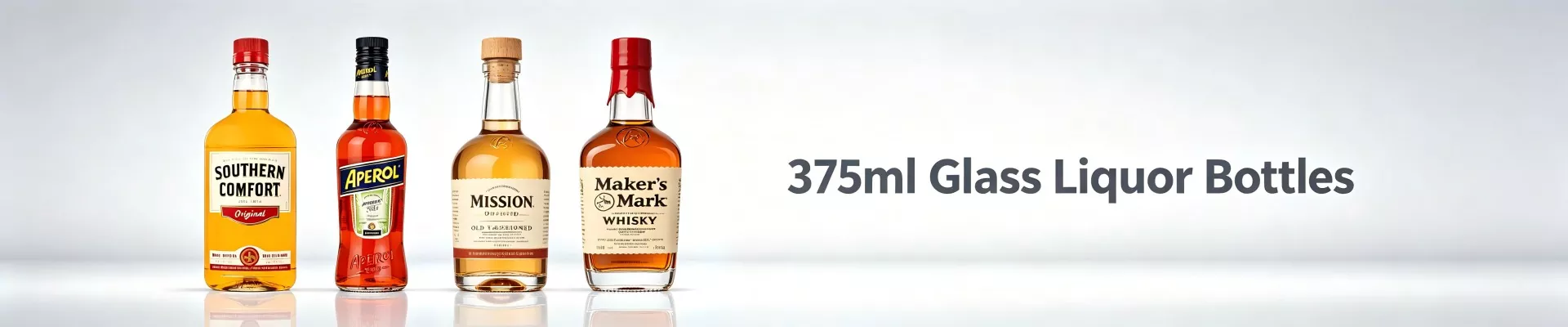 375 ml beirazko likore botilak
